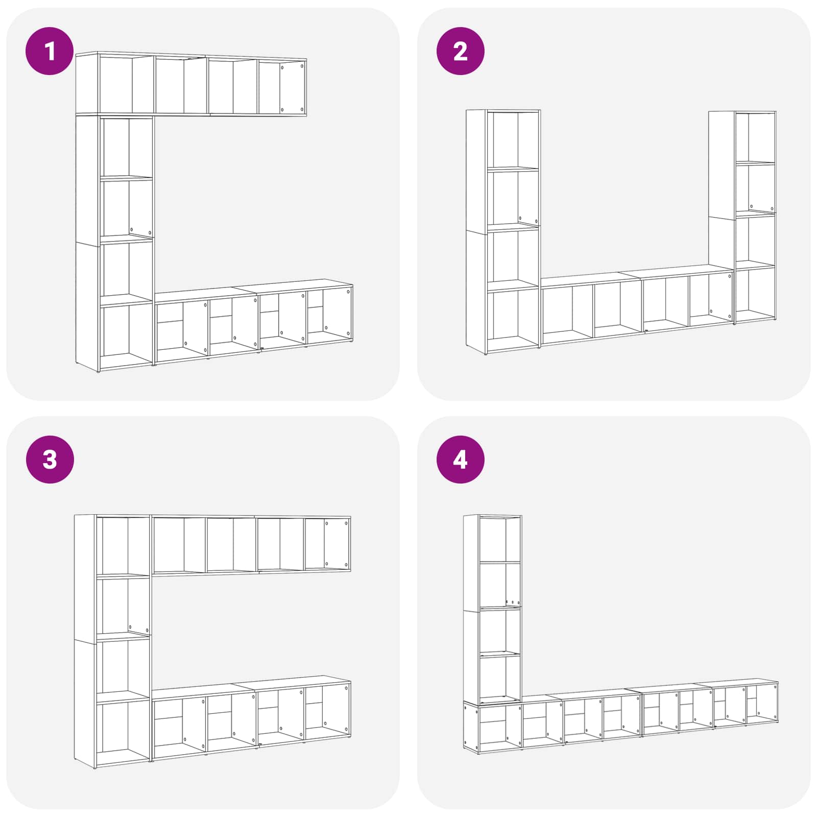 Boekenkast 3 pcs Zwart Eiken 36 x 30 x 143 cm Bewerkt hout is nu te koop bij PeponiXL, paradijselijk wonen!