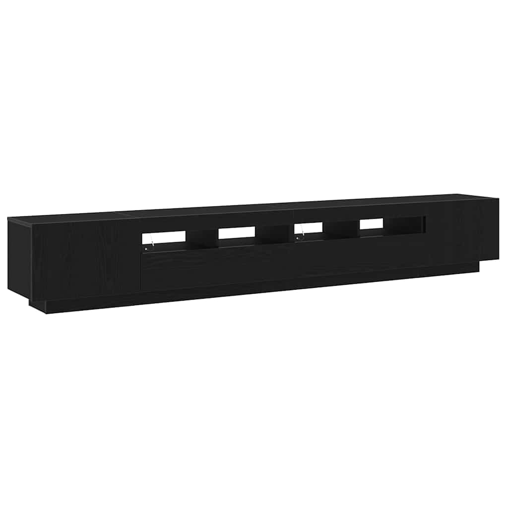 Tv-meubelset 3 pcs Zwart 260 x 35 x 40 cm Bewerkt hout is nu te koop bij PeponiXL, paradijselijk wonen!