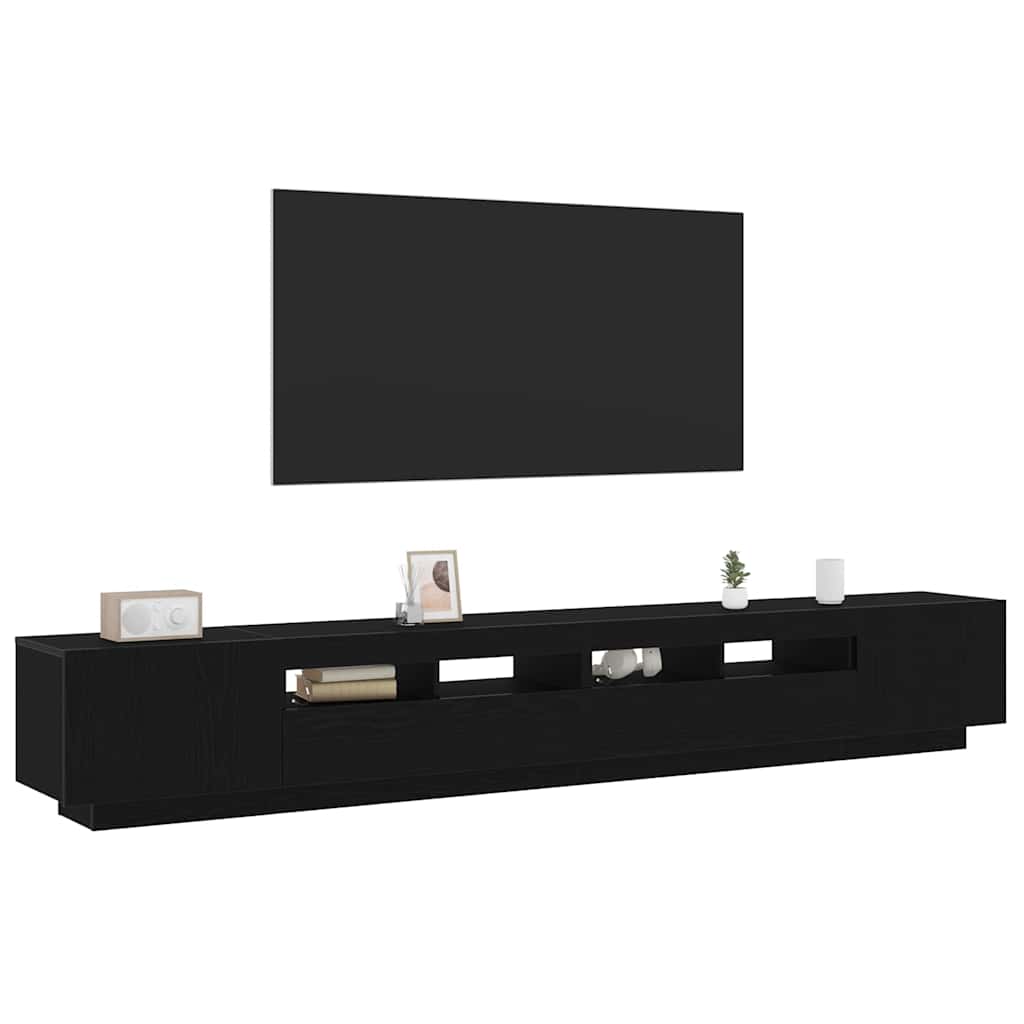Tv-meubelset 3 pcs Zwart 260 x 35 x 40 cm Bewerkt hout is nu te koop bij PeponiXL, paradijselijk wonen!