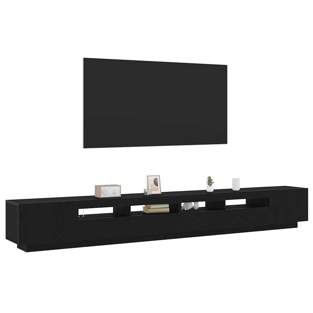 Tv-meubelset 3 pcs Zwart 300 x 35 x 40 cm Bewerkt hout is nu te koop bij PeponiXL, paradijselijk wonen!