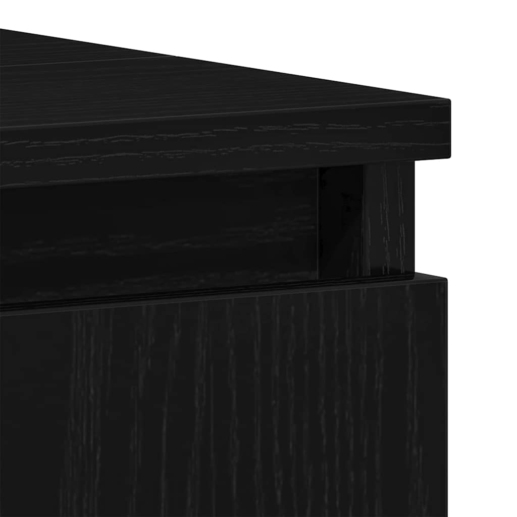 Badkamermeubelset met opslag 3 pcs Zwart Eiken 30 x 30 x 190 cm is nu te koop bij PeponiXL, paradijselijk wonen!