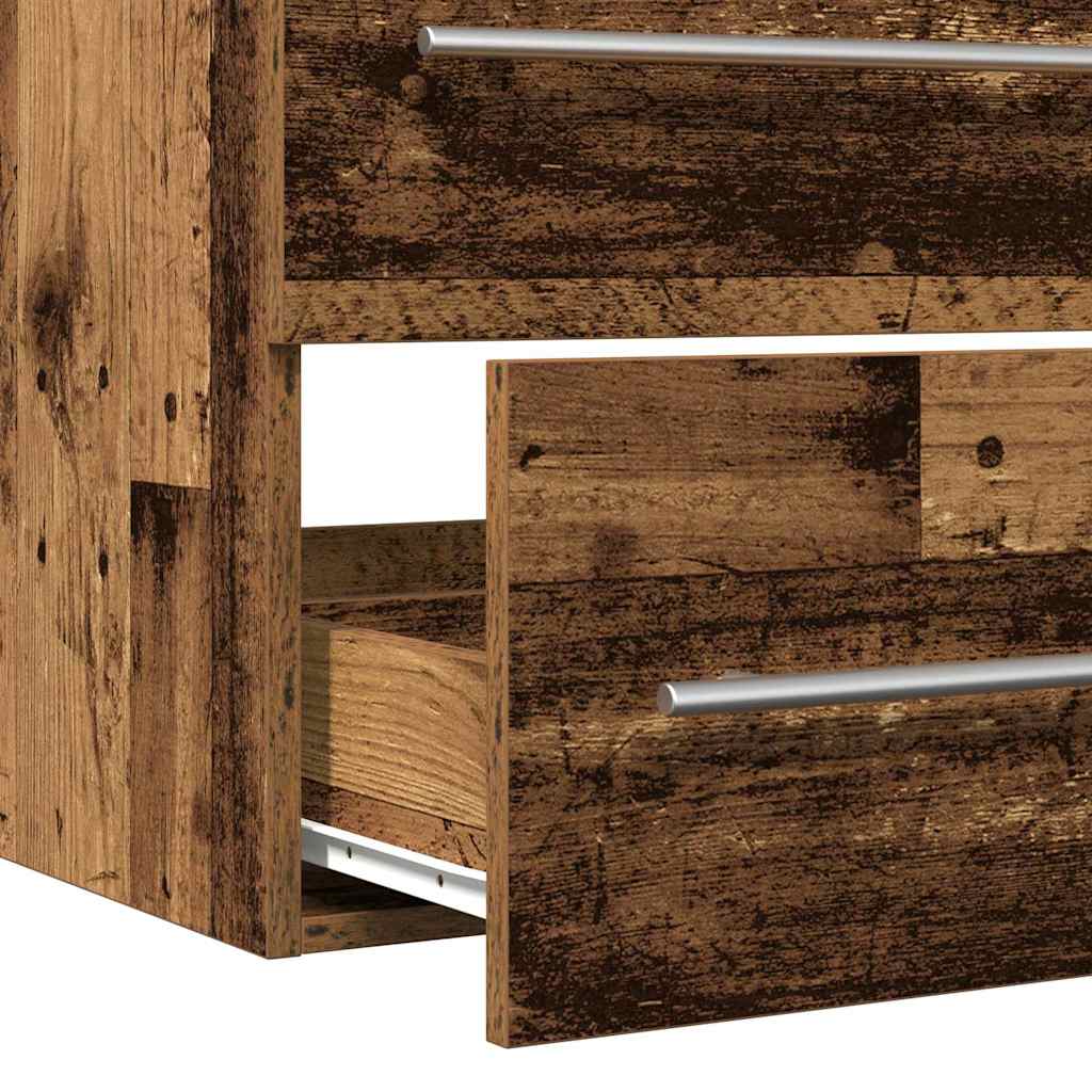Badkamertenk te kast met lade Oud Hout 80 x 38,5 x 48 cm is nu te koop bij PeponiXL, paradijselijk wonen!