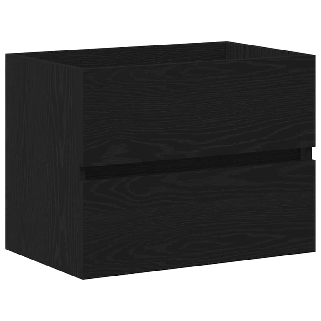 Badkamertenk te kast Zwart Eiken 60 x 39 x 62 cm Bewerkt hout is nu te koop bij PeponiXL, paradijselijk wonen!