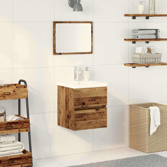 Badkamertenk te kast Zwart Eiken 41 x 39 x 62 cm Bewerkt hout is nu te koop bij PeponiXL, paradijselijk wonen!