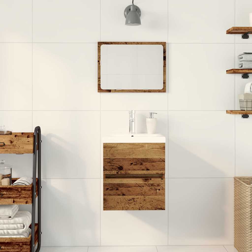 Badkamertenk te kast Zwart Eiken 41 x 39 x 62 cm Bewerkt hout is nu te koop bij PeponiXL, paradijselijk wonen!