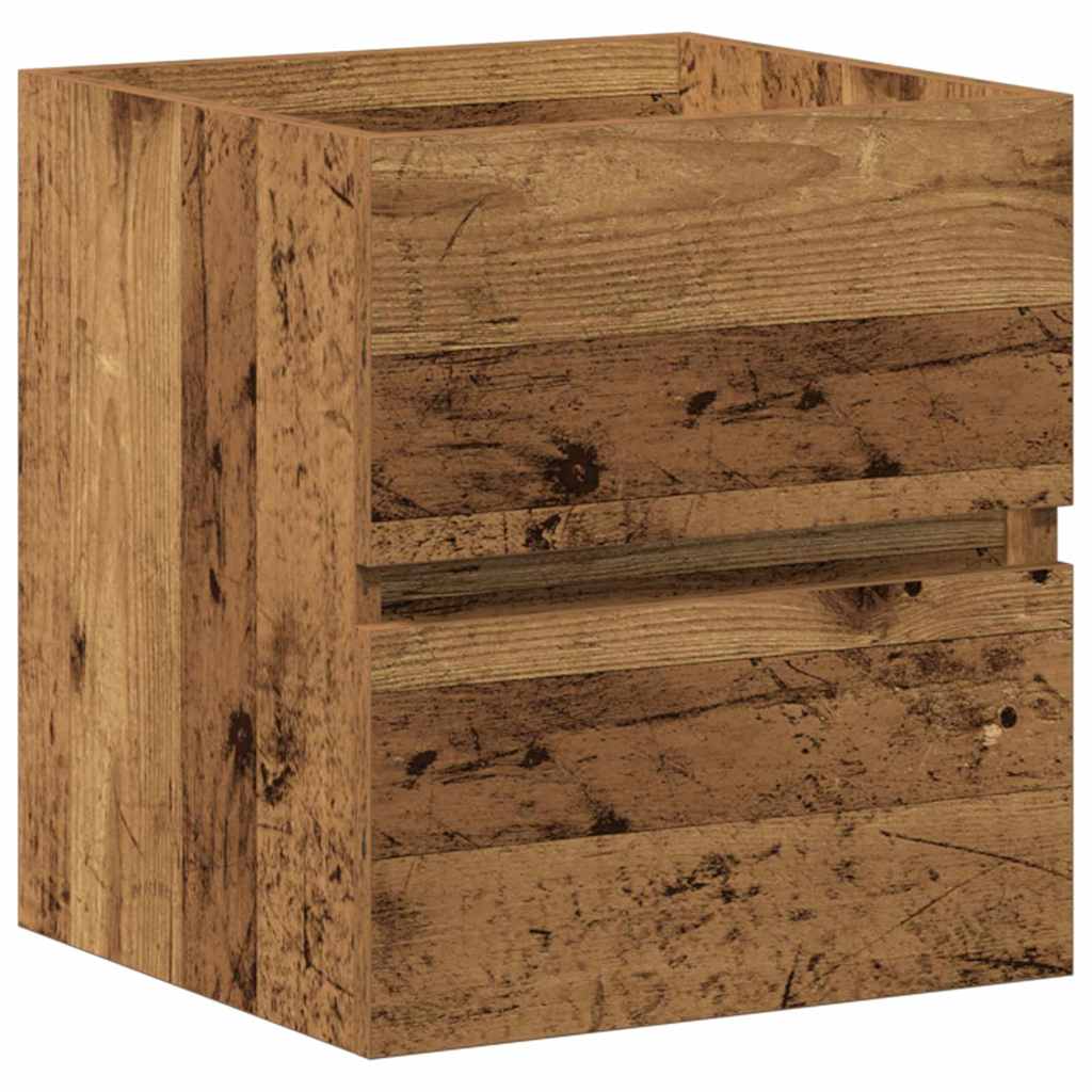 Badkamertenk te kast Zwart Eiken 41 x 39 x 62 cm Bewerkt hout is nu te koop bij PeponiXL, paradijselijk wonen!