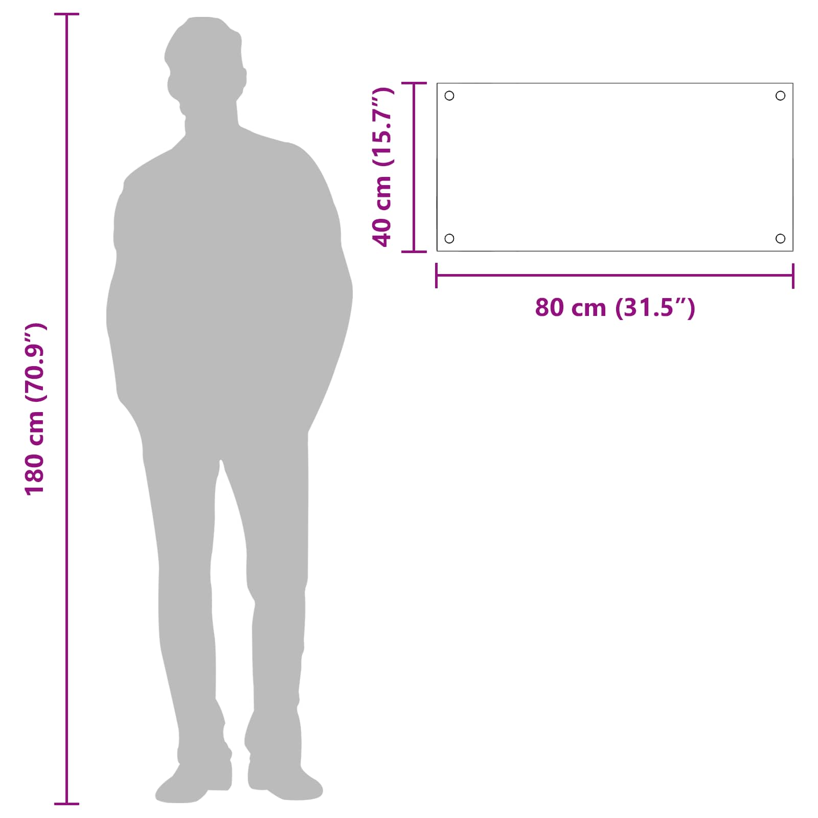 Keuken Spatscherm Lichtgrijs 80 x 40 cm gehard glas is nu te koop bij PeponiXL, paradijselijk wonen!