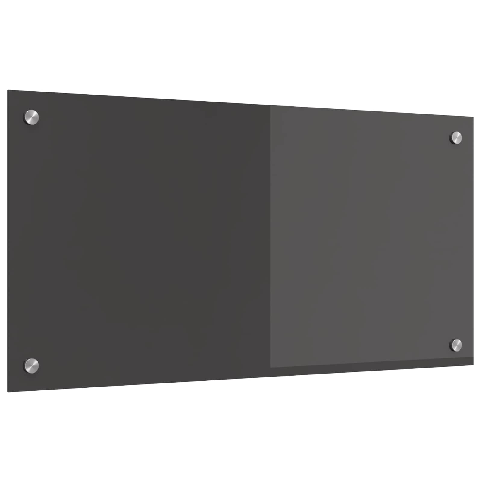 Keukenachterwand Donkergrijs 80 x 40 cm gehard glas is nu te koop bij PeponiXL, paradijselijk wonen!