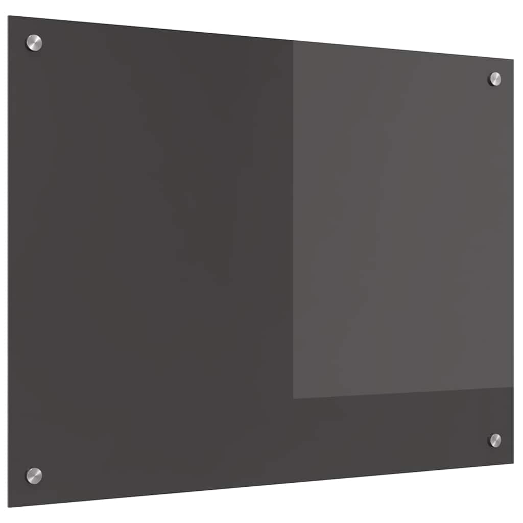 Keukenachterwand Donkergrijs 80 x 60 cm gehard glas is nu te koop bij PeponiXL, paradijselijk wonen!