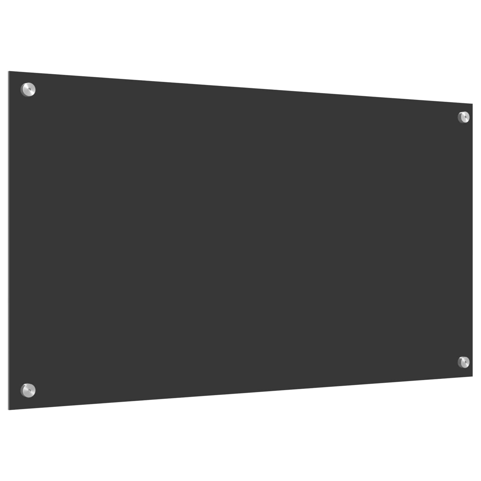 Keukenachterwand Donkergrijs 90 x 50 cm gehard glas is nu te koop bij PeponiXL, paradijselijk wonen!
