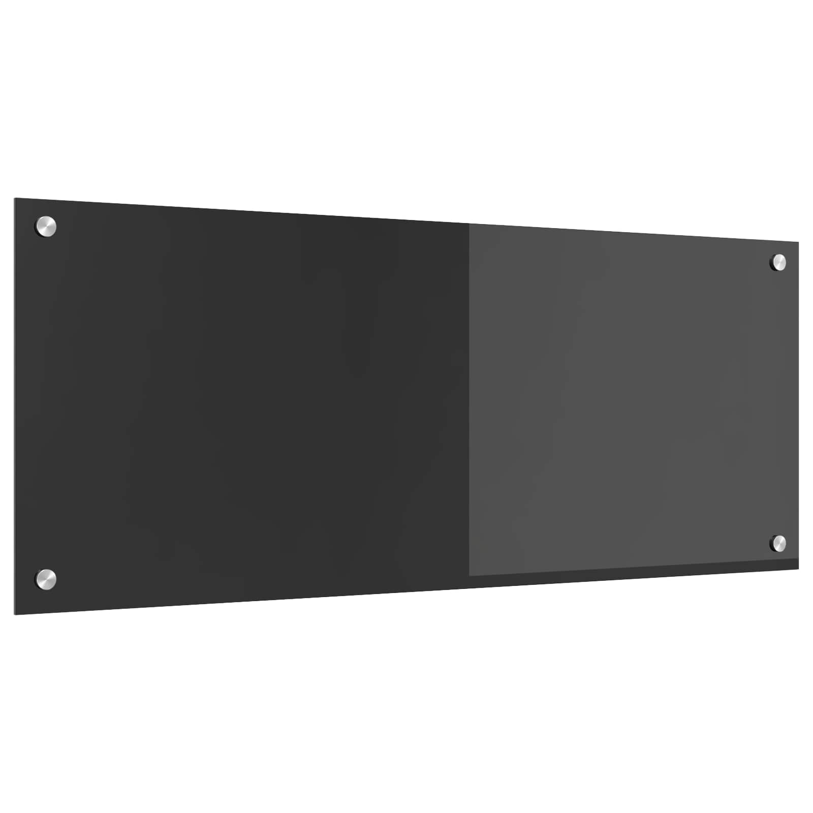 Keukenachterwand Donkergrijs 100 x 40 cm gehard glas is nu te koop bij PeponiXL, paradijselijk wonen!