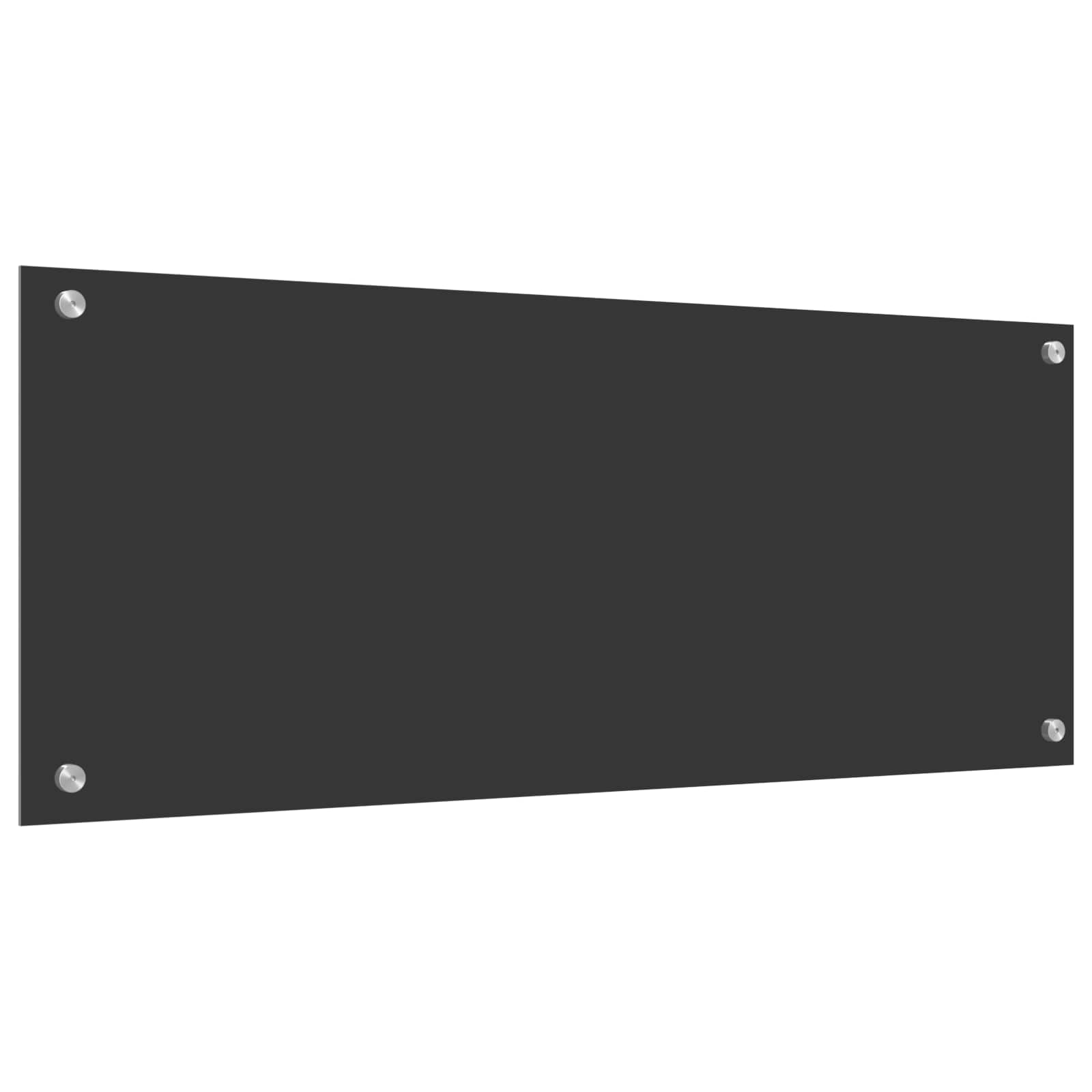 Keukenachterwand Donkergrijs 100 x 40 cm gehard glas is nu te koop bij PeponiXL, paradijselijk wonen!
