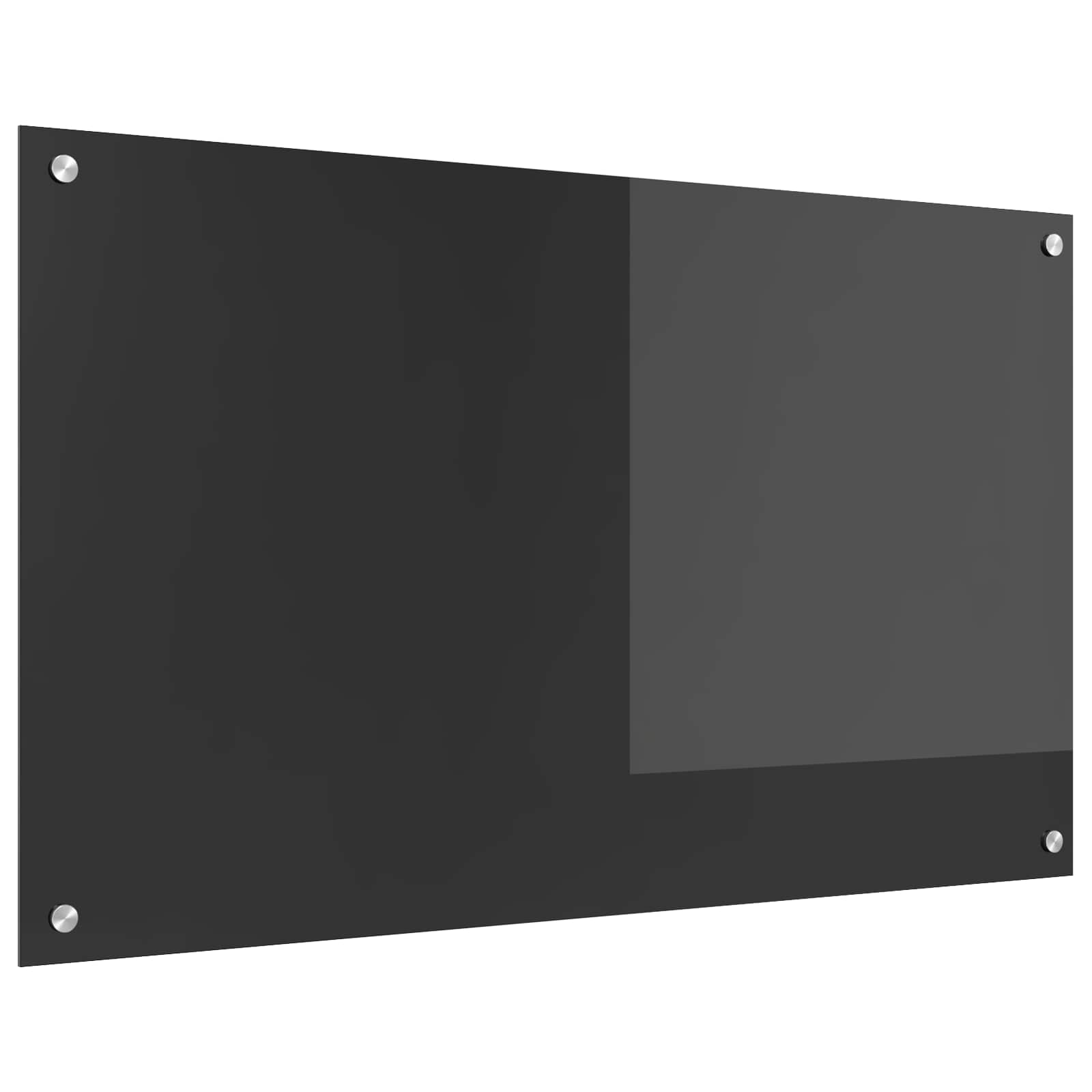 Keukenachterwand Donkergrijs 100 x 60 cm gehard glas is nu te koop bij PeponiXL, paradijselijk wonen!