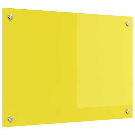 Keuken Achterwand Geel 70 x 50 x 0,6 cm gehard glas is nu te koop bij PeponiXL, paradijselijk wonen!
