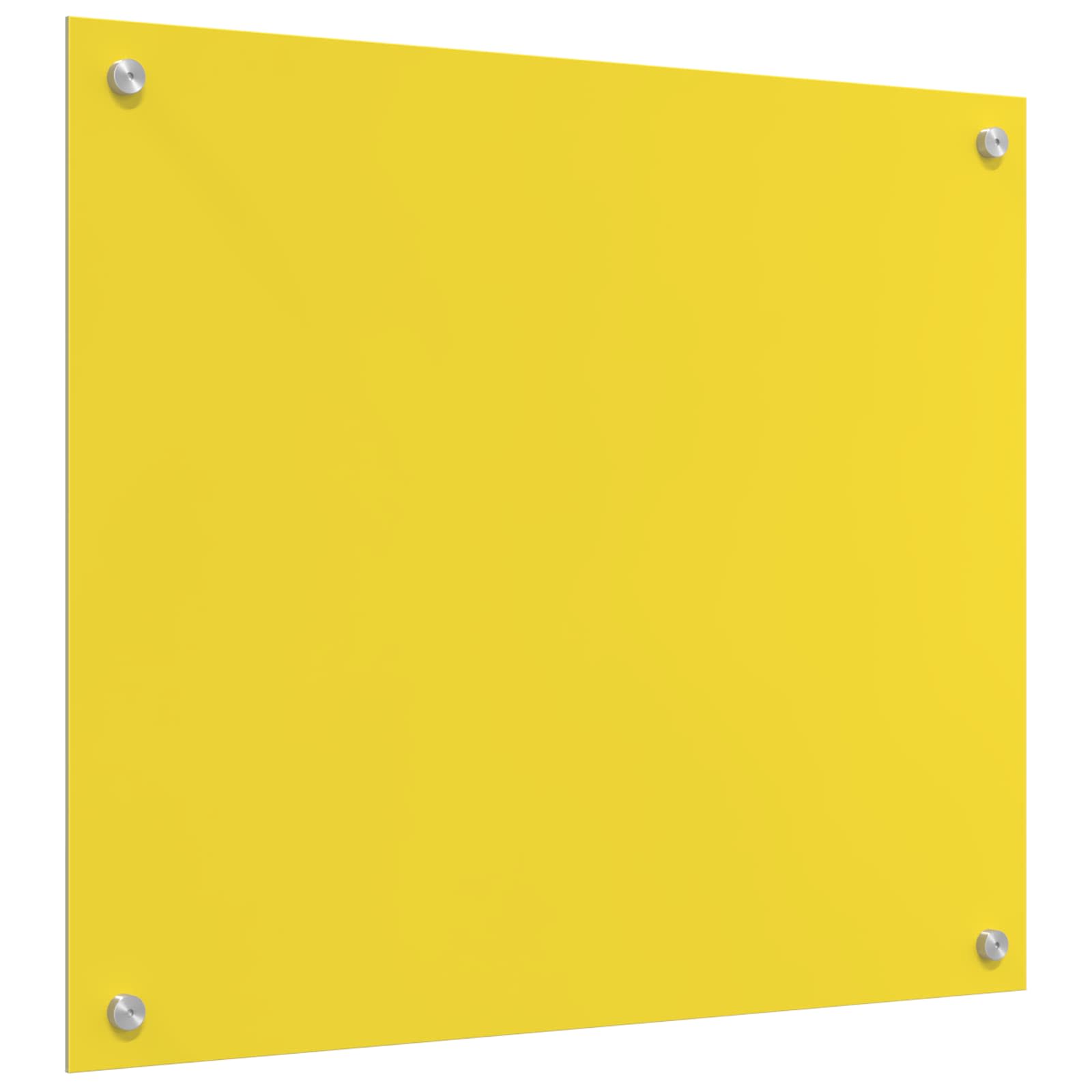 Keuken Achterwand Geel 70 x 60 x 0,6 cm gehard glas is nu te koop bij PeponiXL, paradijselijk wonen!