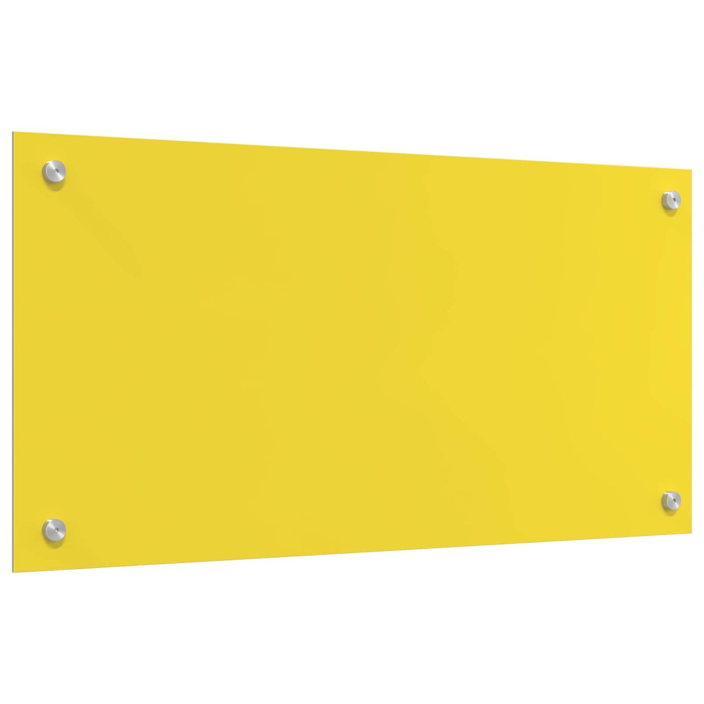 Keuken Spatscherm Geel 80 x 40 cm gehard glas is nu te koop bij PeponiXL, paradijselijk wonen!
