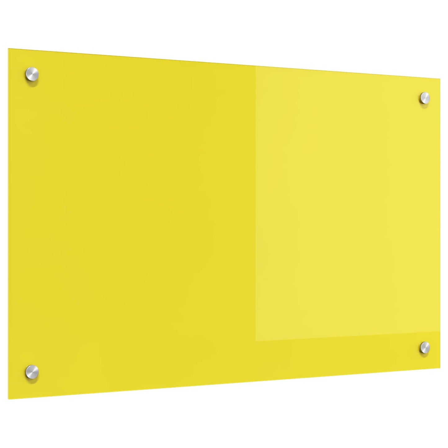 Keukenachterwand Geel 80 x 50 cm gehard glas is nu te koop bij PeponiXL, paradijselijk wonen!