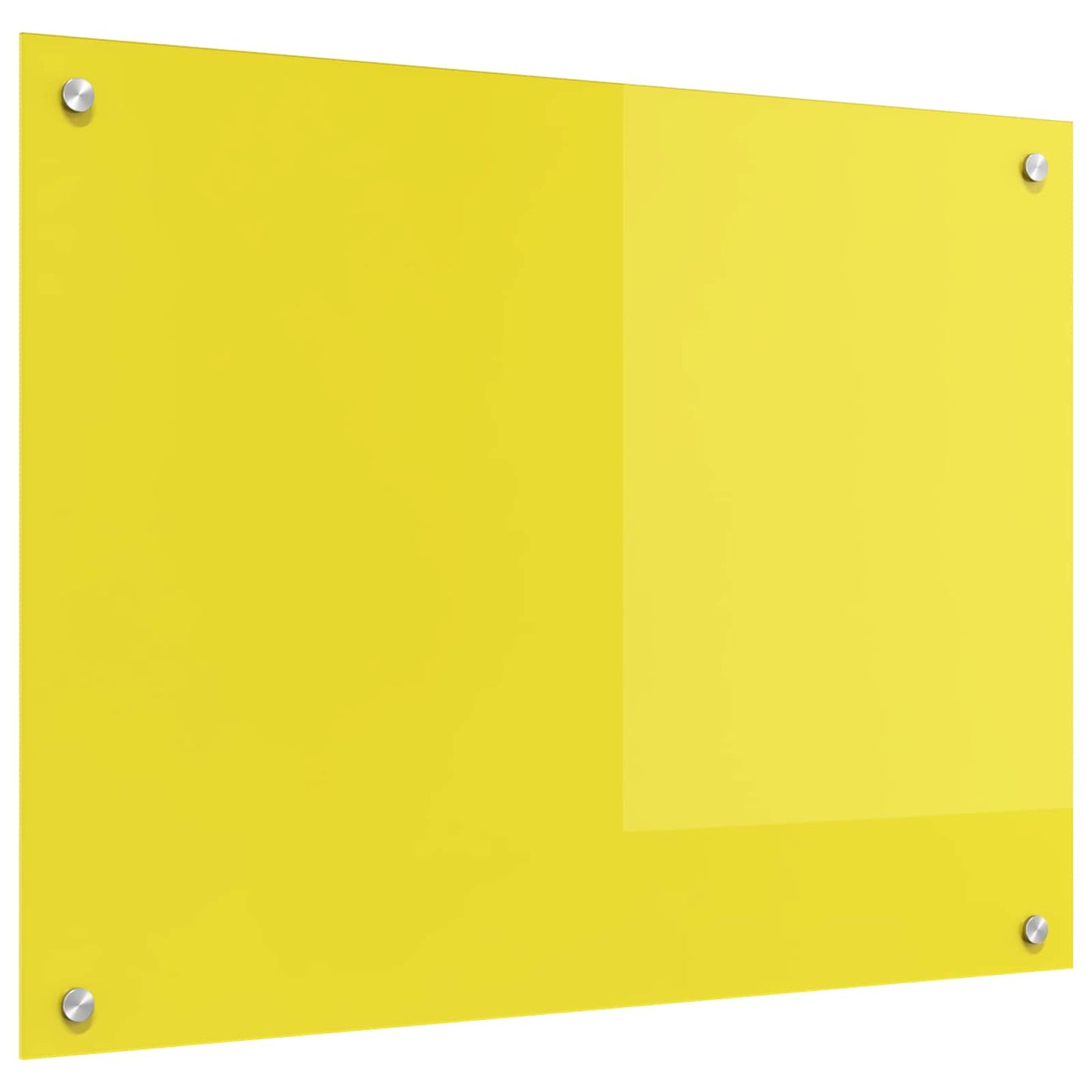 Keukenachterwand Geel 80 x 60 cm gehard glas is nu te koop bij PeponiXL, paradijselijk wonen!