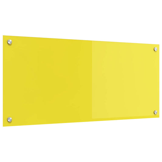 Keuken Achterwand Geel 90 x 40 x 0,6 cm gehard glas is nu te koop bij PeponiXL, paradijselijk wonen!