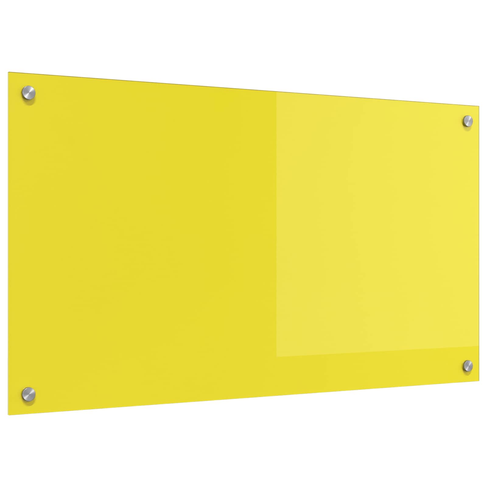 Keuken Spatscherm Geel 90 x 50 cm gehard glas is nu te koop bij PeponiXL, paradijselijk wonen!