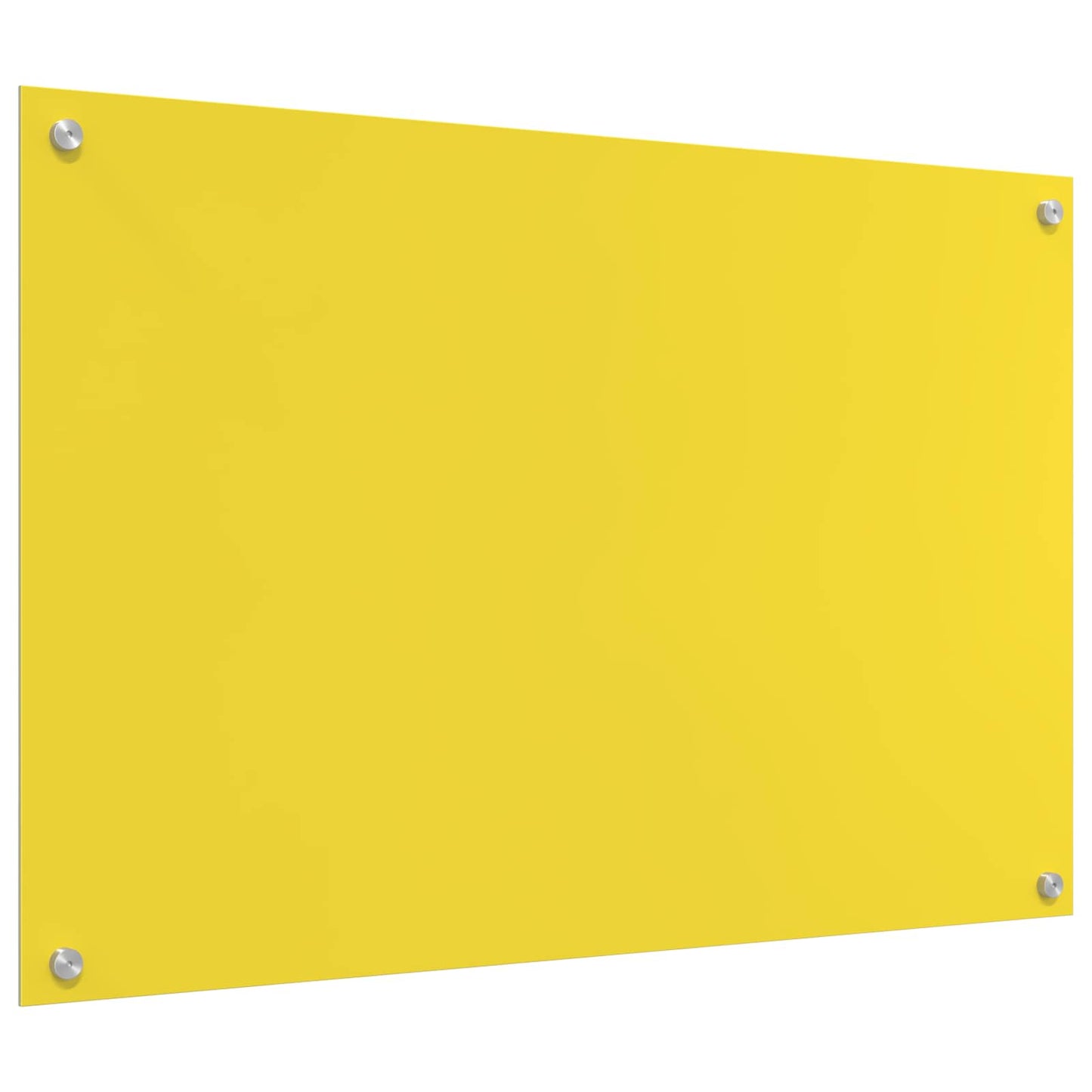 Keukenachterwand Geel 90 x 60 cm gehard glas is nu te koop bij PeponiXL, paradijselijk wonen!
