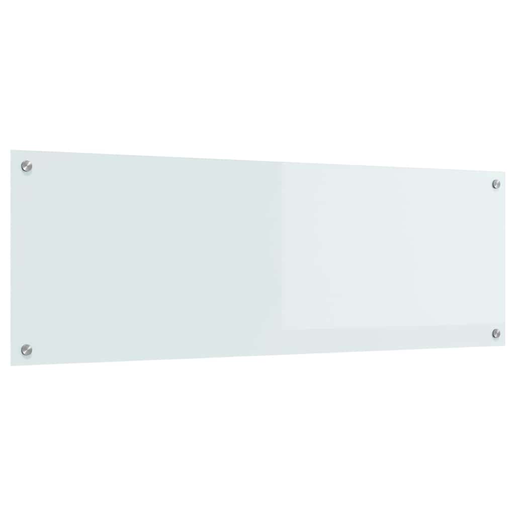 Keukenachterwand Wit 120 x 40 cm gehard glas is nu te koop bij PeponiXL, paradijselijk wonen!