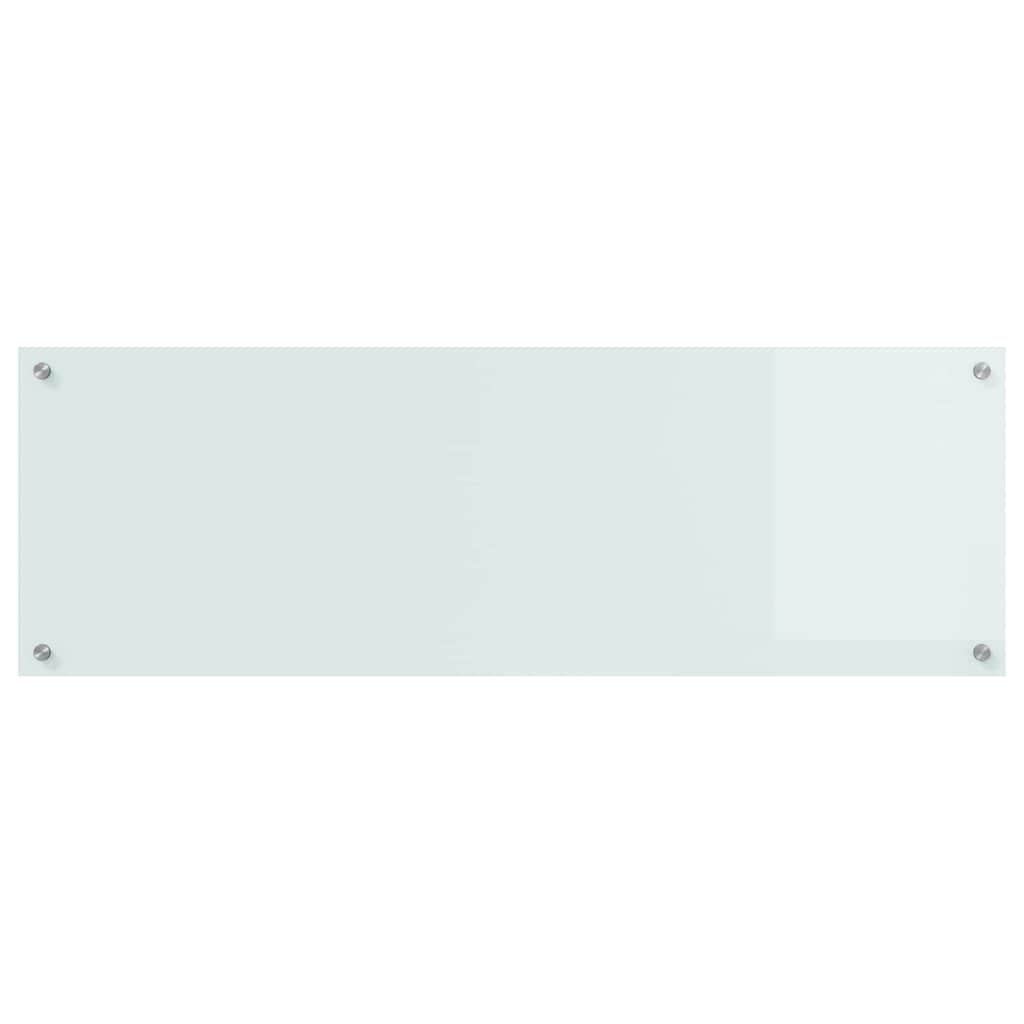 Keukenachterwand Wit 120 x 40 cm gehard glas is nu te koop bij PeponiXL, paradijselijk wonen!