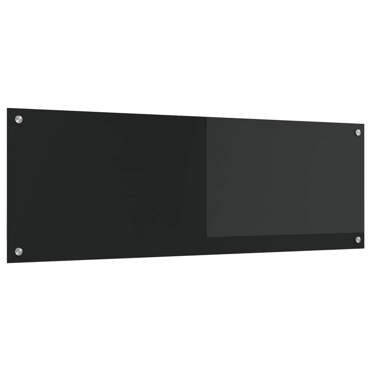 Keukenachterwand Zwart 120 x 40 cm gehard glas is nu te koop bij PeponiXL, paradijselijk wonen!