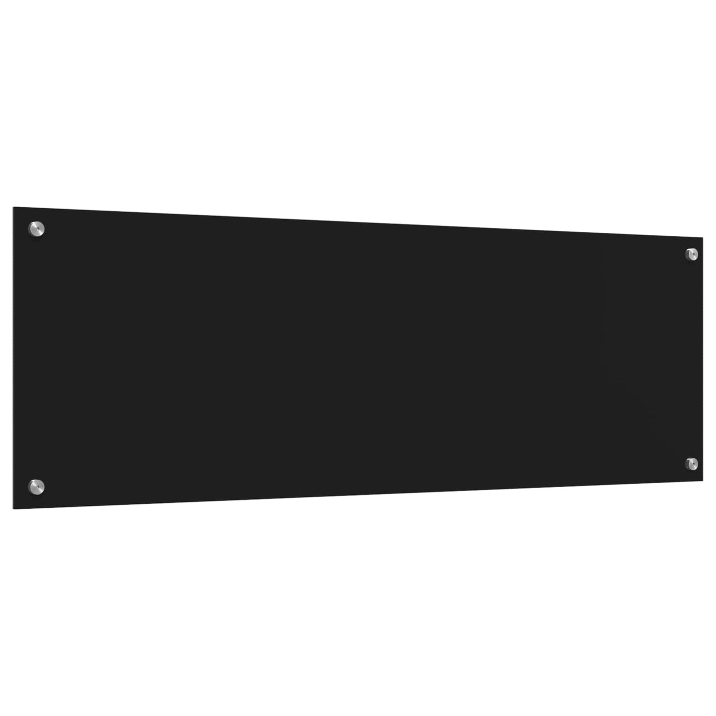 Keukenachterwand Zwart 120 x 40 cm gehard glas is nu te koop bij PeponiXL, paradijselijk wonen!
