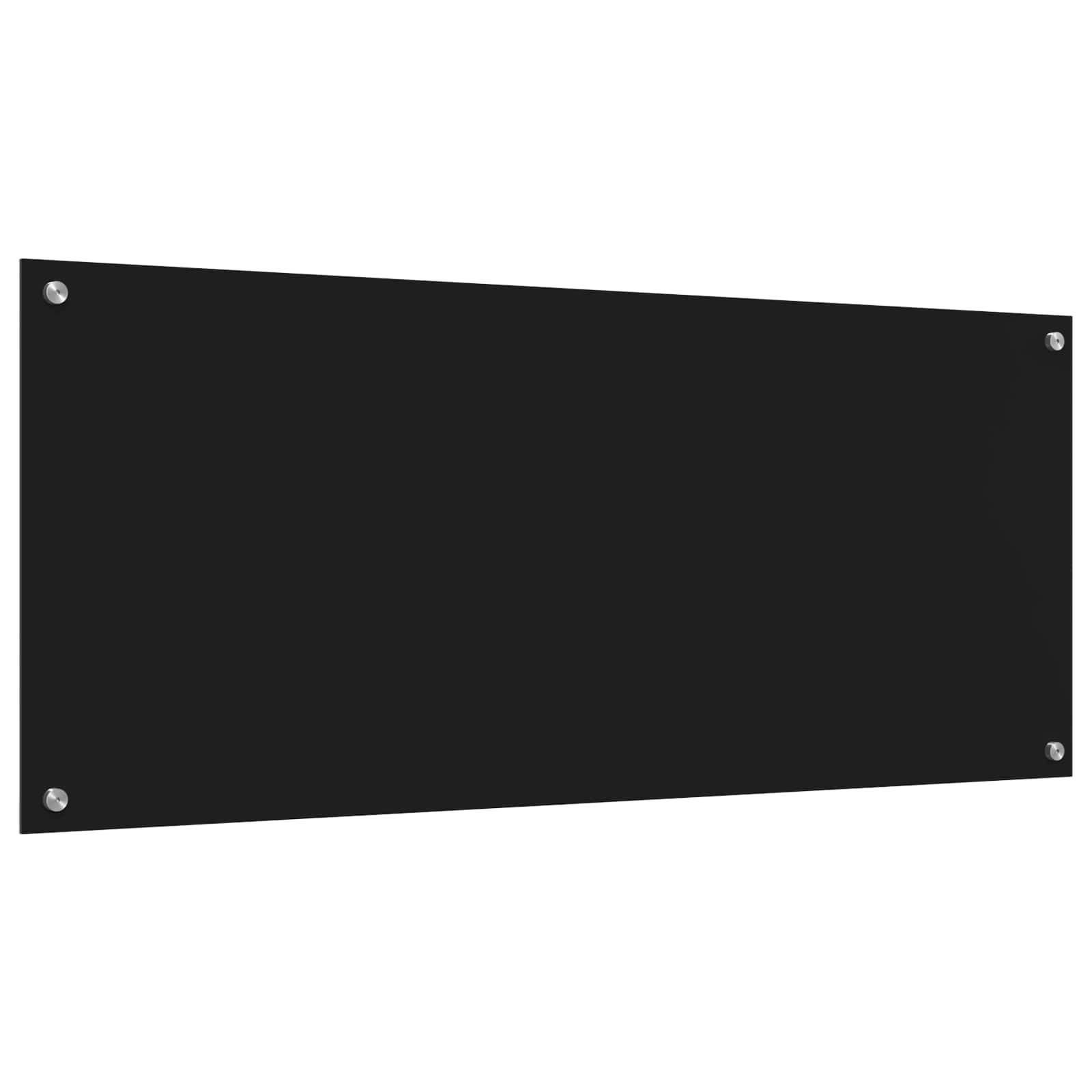Keuken Achterwand Zwart 120 x 50 x 0,6 cm gehard glas is nu te koop bij PeponiXL, paradijselijk wonen!