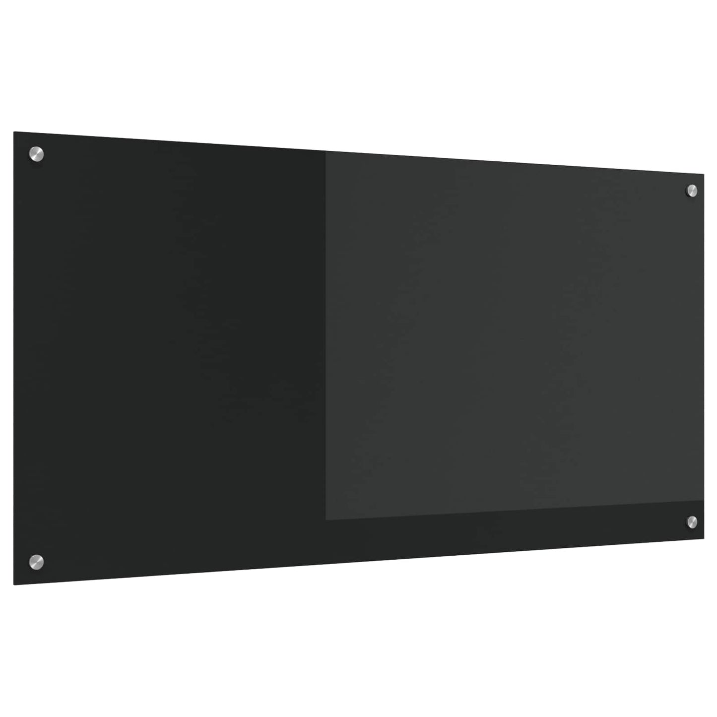 Keukenachterwand Zwart 120 x 60 cm gehard glas is nu te koop bij PeponiXL, paradijselijk wonen!