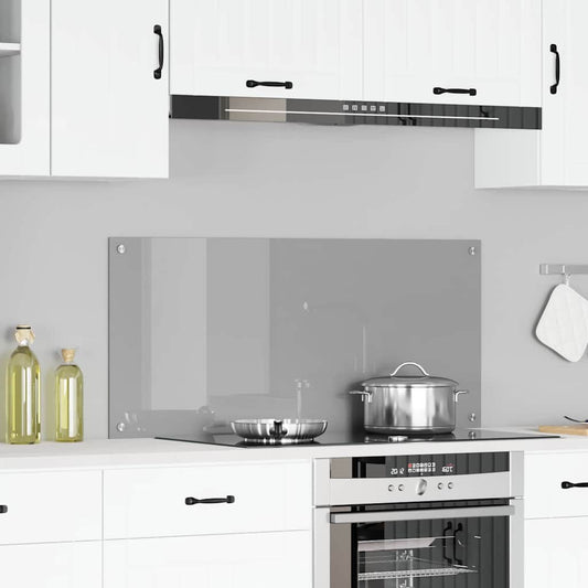 Keuken Achterwand Lichtgrijs 110 x 50 x 0,6 cm gehard glas is nu te koop bij PeponiXL, paradijselijk wonen!