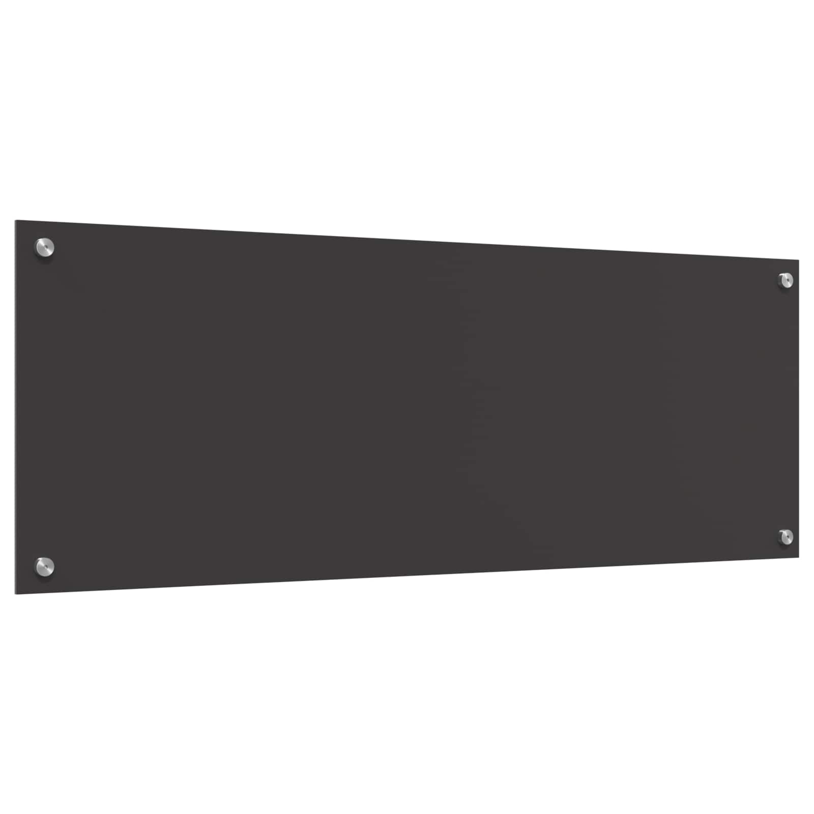 Keukenachterwand Donkergrijs 110 x 40 cm gehard glas is nu te koop bij PeponiXL, paradijselijk wonen!