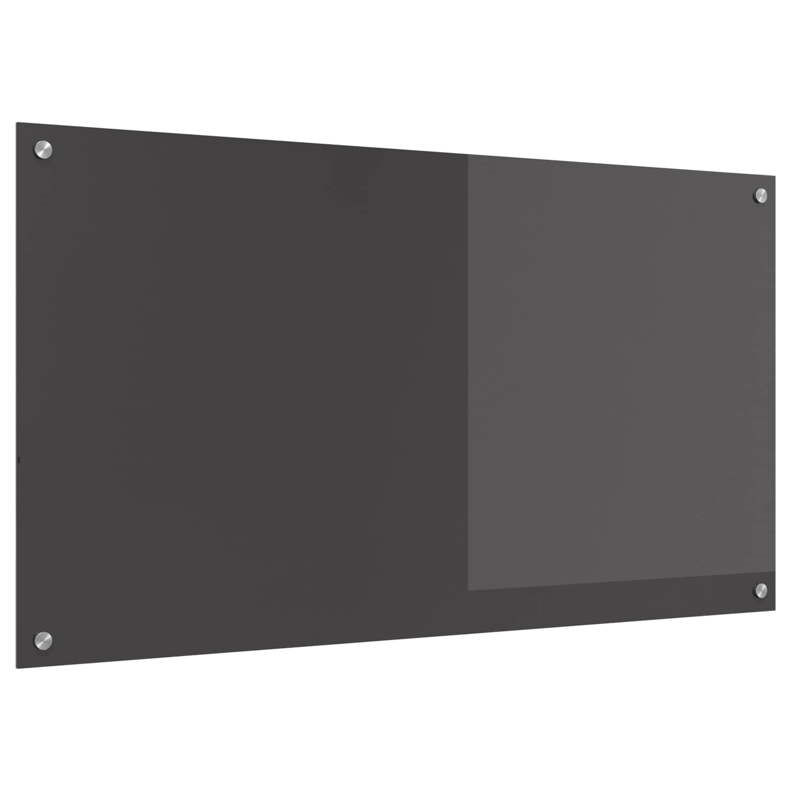 Keukenachterwand Donkergrijs 110 x 60 cm gehard glas is nu te koop bij PeponiXL, paradijselijk wonen!
