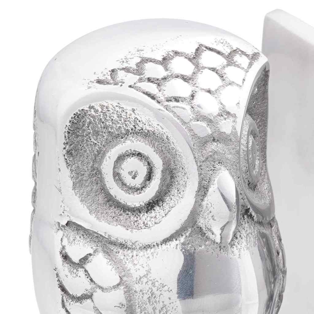 Boekensteunen 2 pcs Zilver 7 x 9 x 11 cm Aluminium is nu te koop bij PeponiXL, paradijselijk wonen!