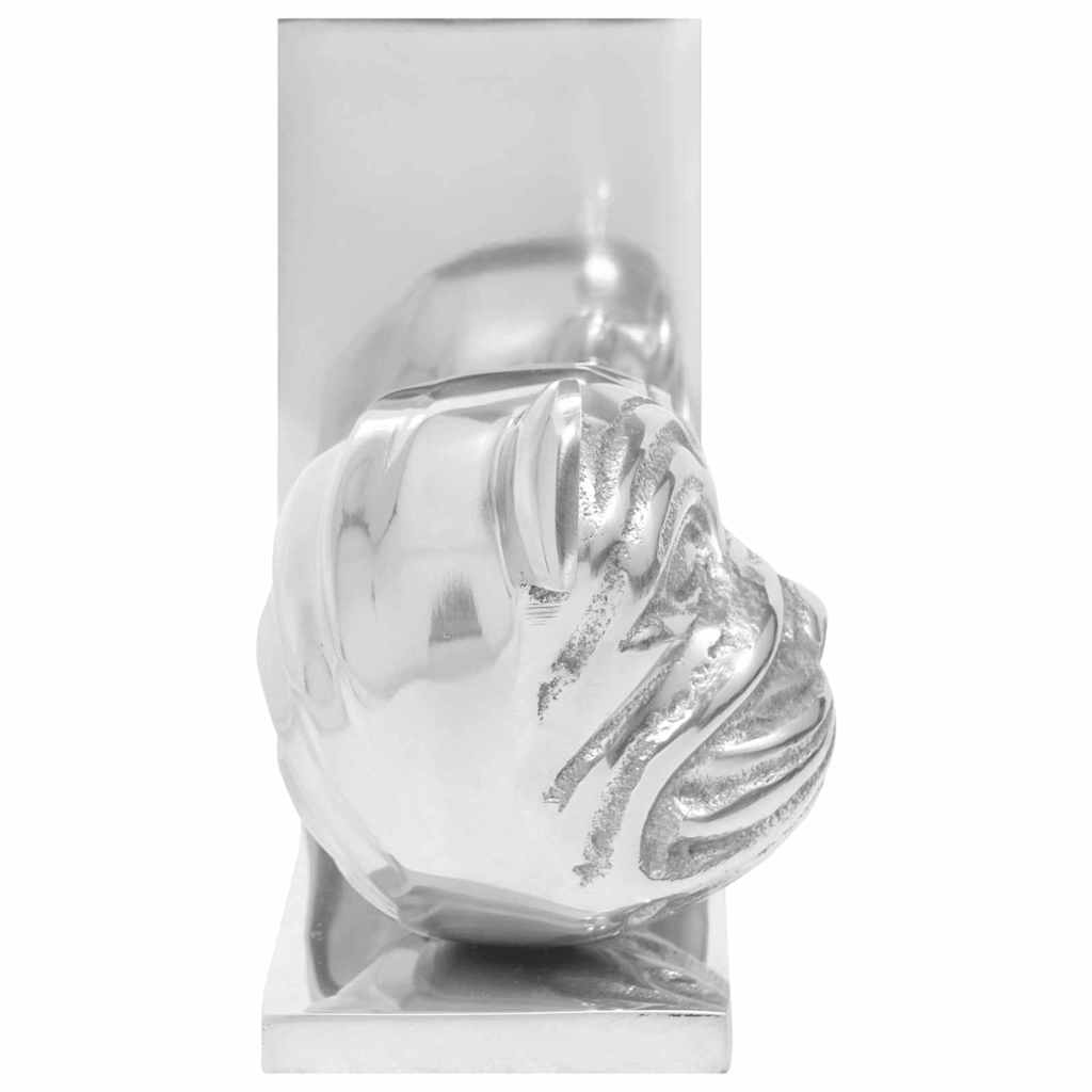 Boekensteunen 2 pcs Zilver 8 x 12 x 16,5 cm Aluminium is nu te koop bij PeponiXL, paradijselijk wonen!