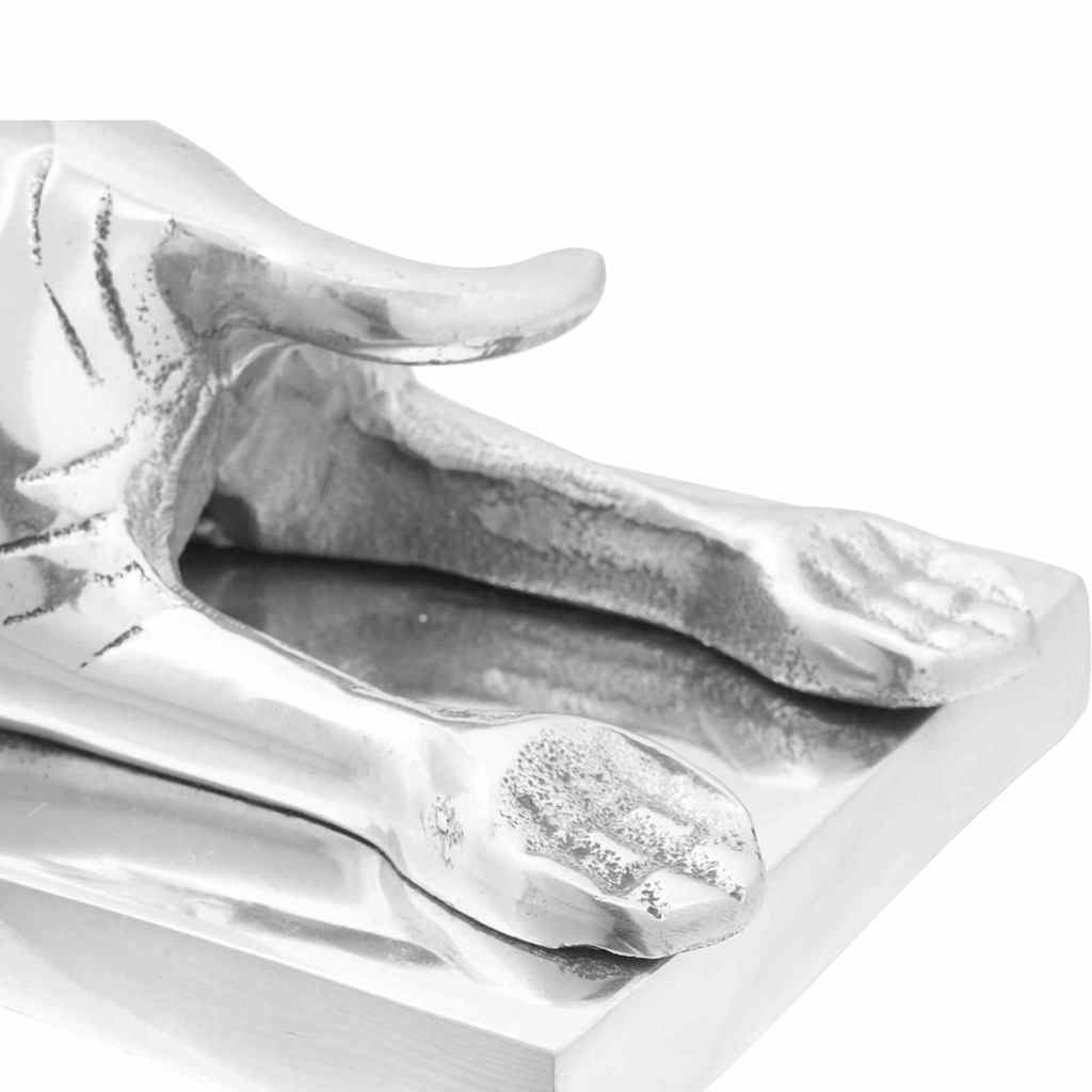 Boekensteunen 2 pcs Zilver 12 x 15 x 18 cm Aluminium is nu te koop bij PeponiXL, paradijselijk wonen!