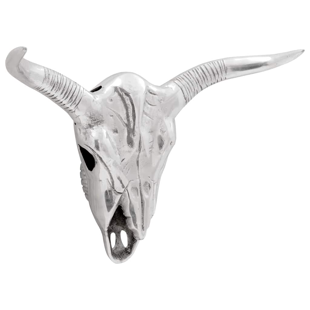 Bullschedel Zilver 49 x 10 x 36 cm Aluminium is nu te koop bij PeponiXL, paradijselijk wonen!