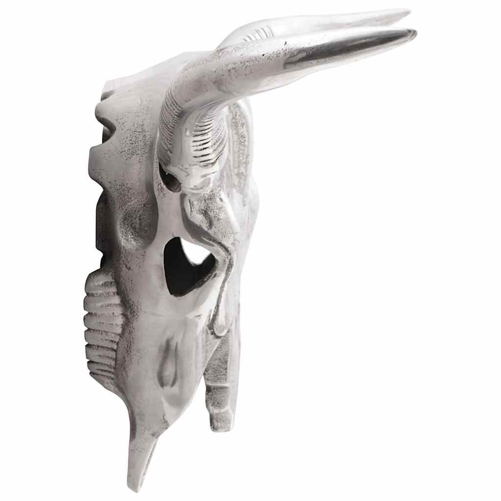 Bullschedel Zilver 49 x 10 x 36 cm Aluminium is nu te koop bij PeponiXL, paradijselijk wonen!