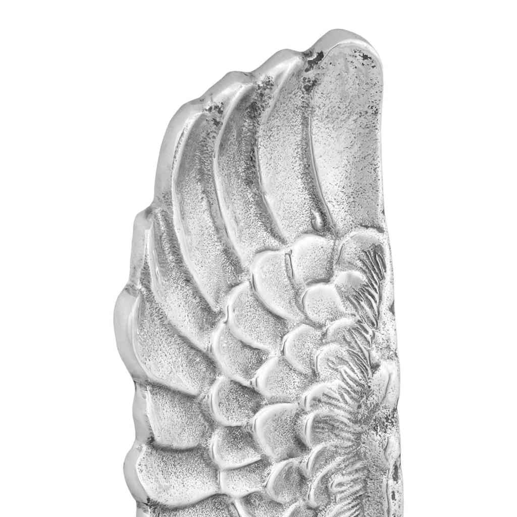 Vleugels Beeldhouwwerk 2 pcs Zilver 31 x 5 x 91 cm Aluminium is nu te koop bij PeponiXL, paradijselijk wonen!