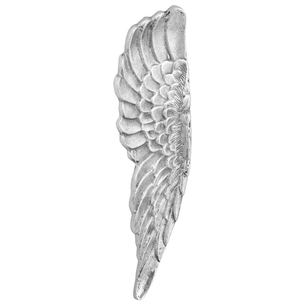Vleugels Beeldhouwwerk 2 pcs Zilver 31 x 5 x 91 cm Aluminium is nu te koop bij PeponiXL, paradijselijk wonen!