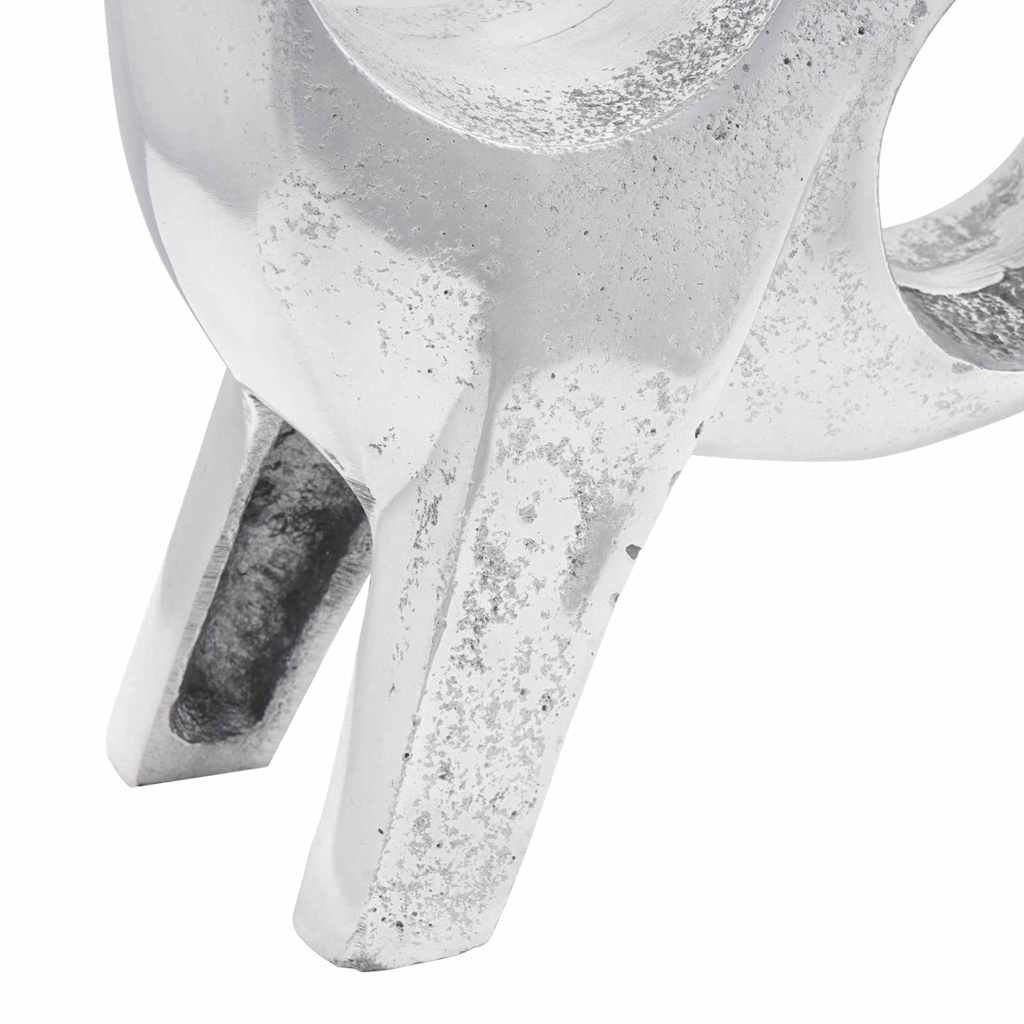 Stierensculptuur Zilver 22 x 9,5 x 34 cm Aluminium is nu te koop bij PeponiXL, paradijselijk wonen!