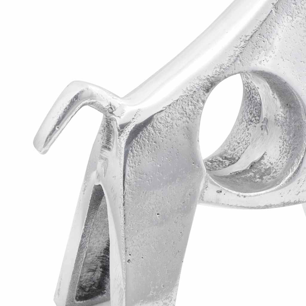 Stierensculptuur Zilver 22 x 9,5 x 34 cm Aluminium is nu te koop bij PeponiXL, paradijselijk wonen!