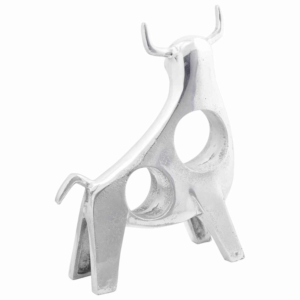 Stierensculptuur Zilver 22 x 9,5 x 34 cm Aluminium is nu te koop bij PeponiXL, paradijselijk wonen!