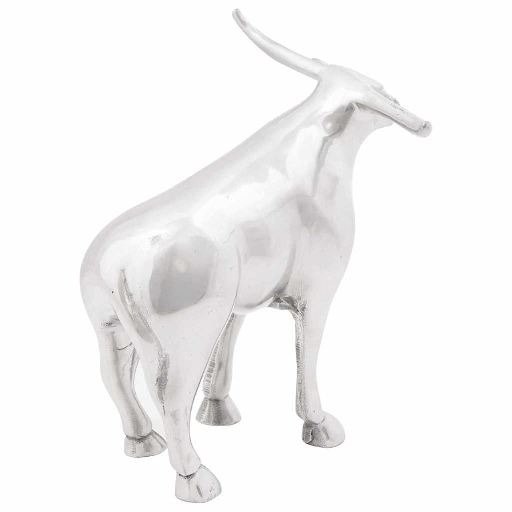 Stierensculptuur Zilver 20 x 17 x 23 cm Aluminium is nu te koop bij PeponiXL, paradijselijk wonen!