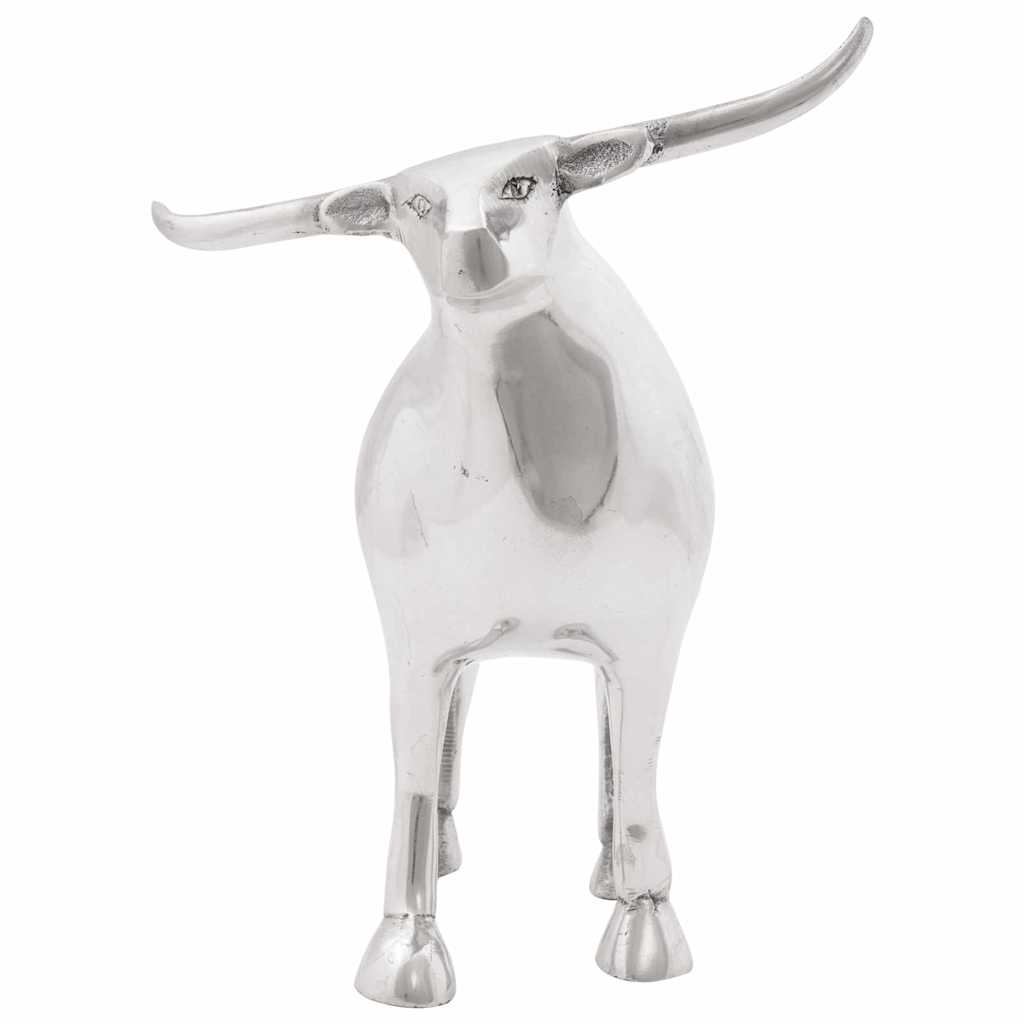 Stierensculptuur Zilver 20 x 17 x 23 cm Aluminium is nu te koop bij PeponiXL, paradijselijk wonen!