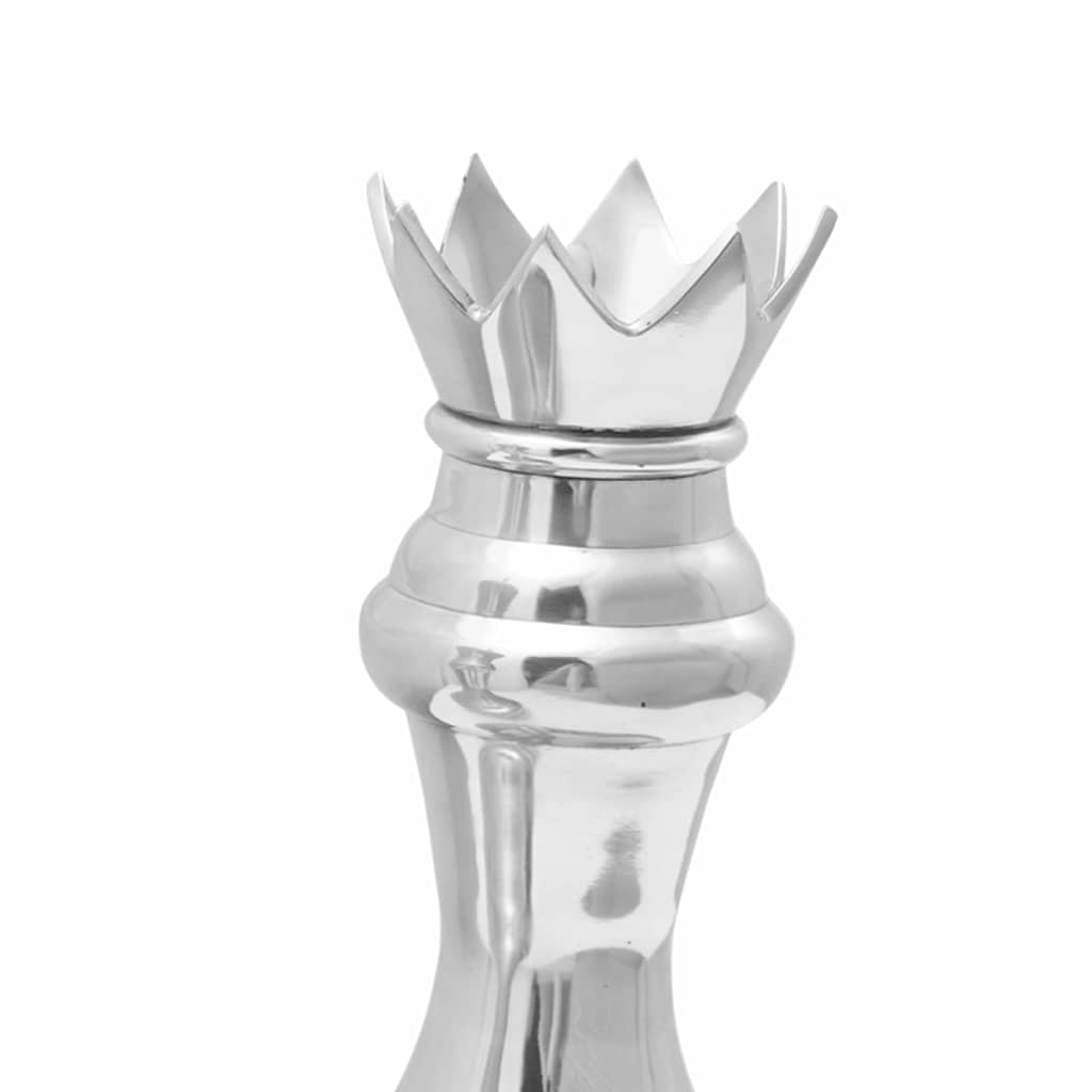 Beelden 2 pcs Zilver 17 x 17 x 42 cm Aluminium is nu te koop bij PeponiXL, paradijselijk wonen!