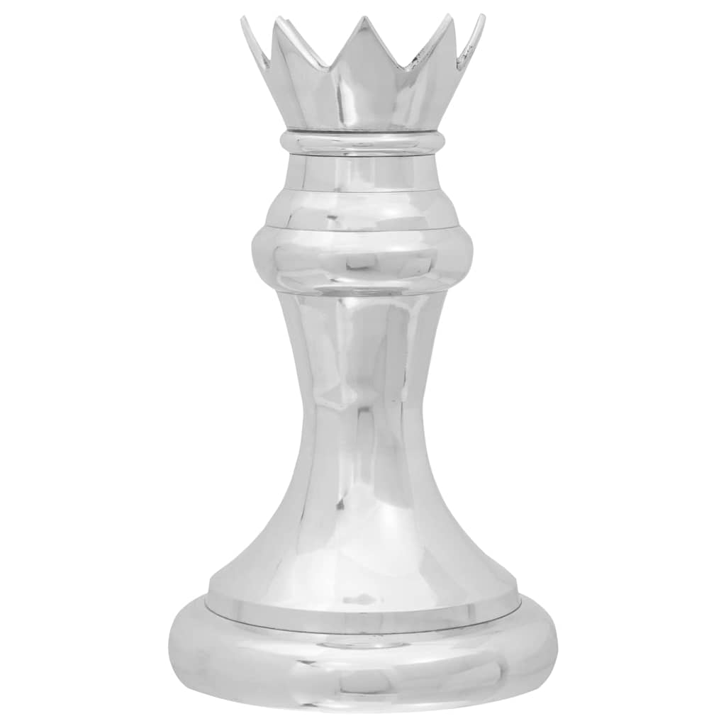 Beelden 2 pcs Zilver 17 x 17 x 42 cm Aluminium is nu te koop bij PeponiXL, paradijselijk wonen!
