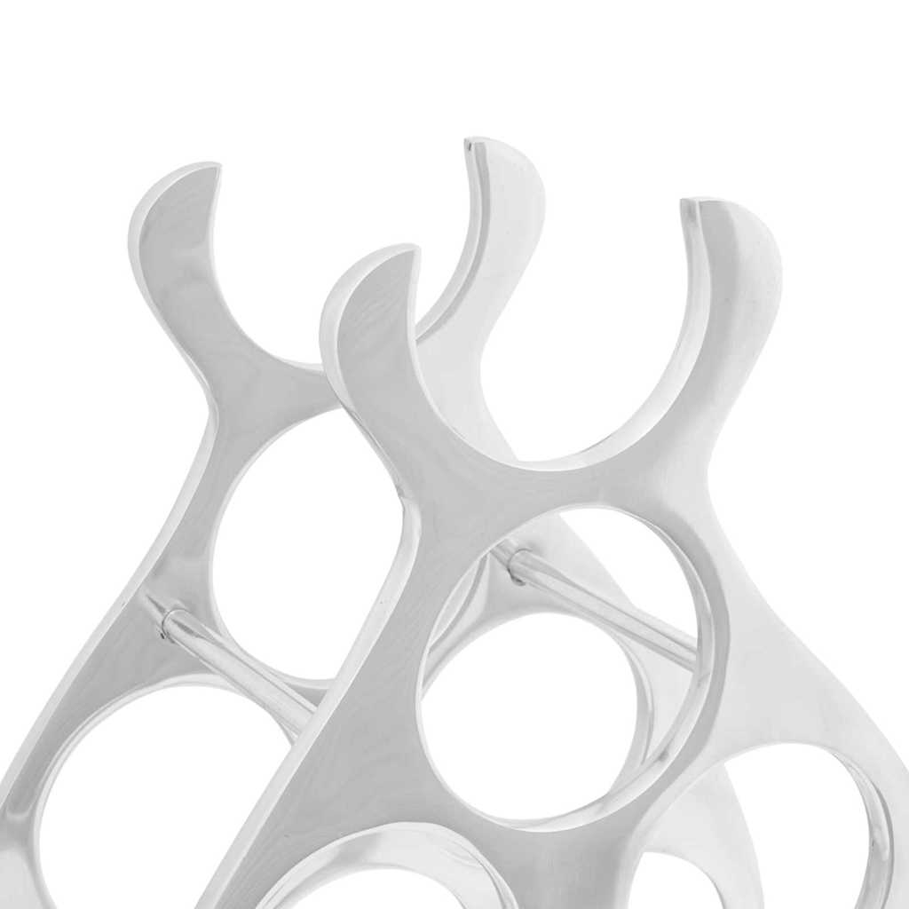 Wijnrek Zilver 32 x 14 x 37,5 cm Aluminium is nu te koop bij PeponiXL, paradijselijk wonen!