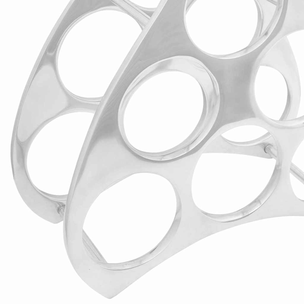 Wijnrek Zilver 32 x 14 x 37,5 cm Aluminium is nu te koop bij PeponiXL, paradijselijk wonen!